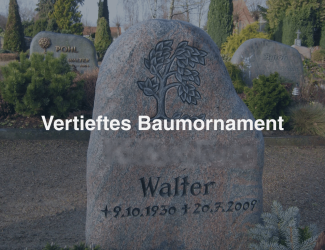 Home vertieftes baumornament