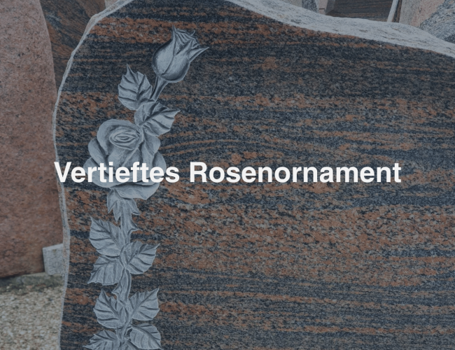 Home vertieftes rosenornament